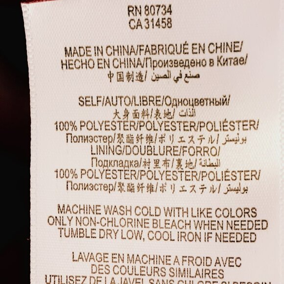 BCBG Polka Dot Layered Mini Dress 6 Rust V-Neck Sleeveless Fully Lined - Picture 7 of 7